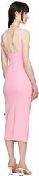 BEC + BRIDGE Pink Karina Tuck Midi Dress