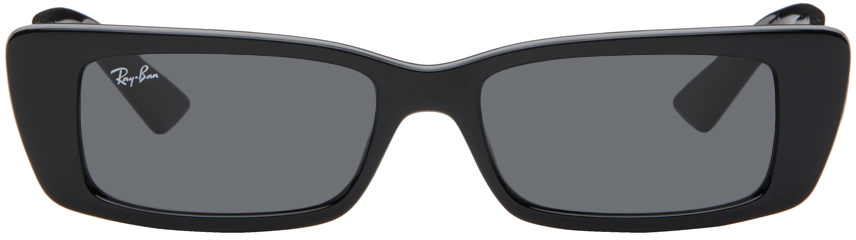 Ray-Ban Teru Black Rectangular Sunglasses - LIKE NEW Ray-Ban Teru Sunglasses in Black | REVOLVE main image 4