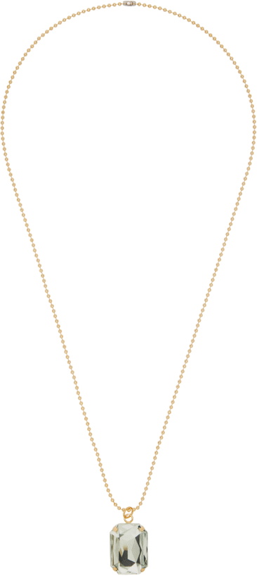 Photo: IN GOLD WE TRUST PARIS Gold Leather Ice Long Necklace