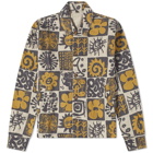 MCQ Men's Floral Tile Denim Jacket in Limestone