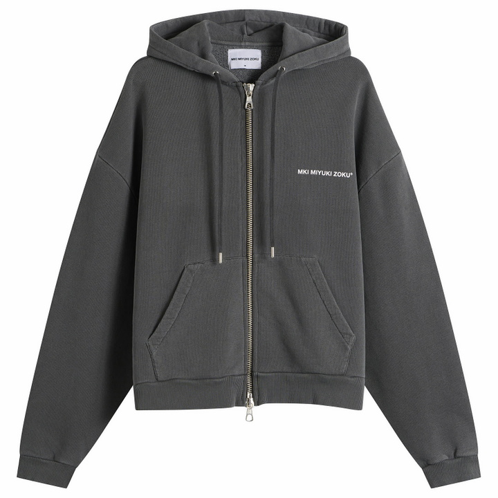Photo: MKI Men's Uniform Zip Hoodie in Pigment Black
