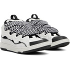 Lanvin White & Black Curb Sneakers