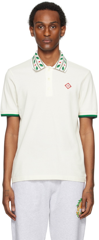 Photo: Casablanca Off-White Laurel Polo