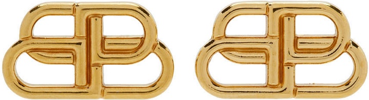 Photo: Balenciaga Gold BB Earrings