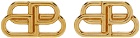 Balenciaga Gold BB Earrings