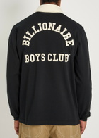 Billionaire Boys Club Appliquéd Cotton Rugby top Black