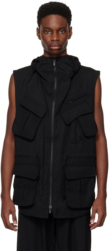 Photo: Yohji Yamamoto Black Hooded Vest