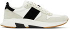 TOM FORD White & Gray Jagga Sneakers