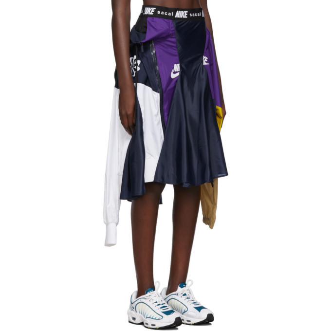 Nike Navy and Purple Sacai Edition W NRG Ga NI-03 Skirt Nike