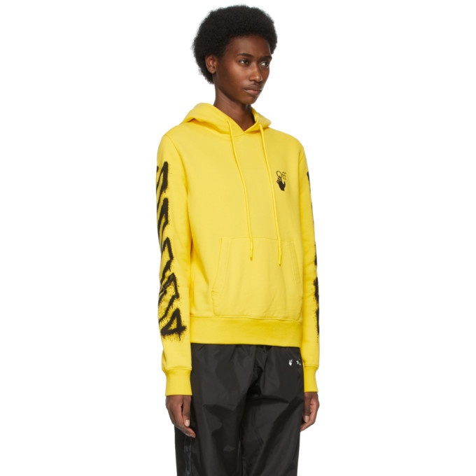 Yellow And Black Off White Hoodie
