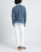 Woolrich Varsity Crewneck Mens Sweatshirt Slate in Blue