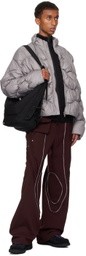 A. A. Spectrum Gray Pileus Down Jacket