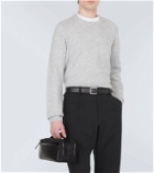 Tod's Leather-trimmed pouch