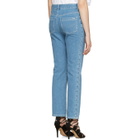 Chloe Blue Scalloped Jeans