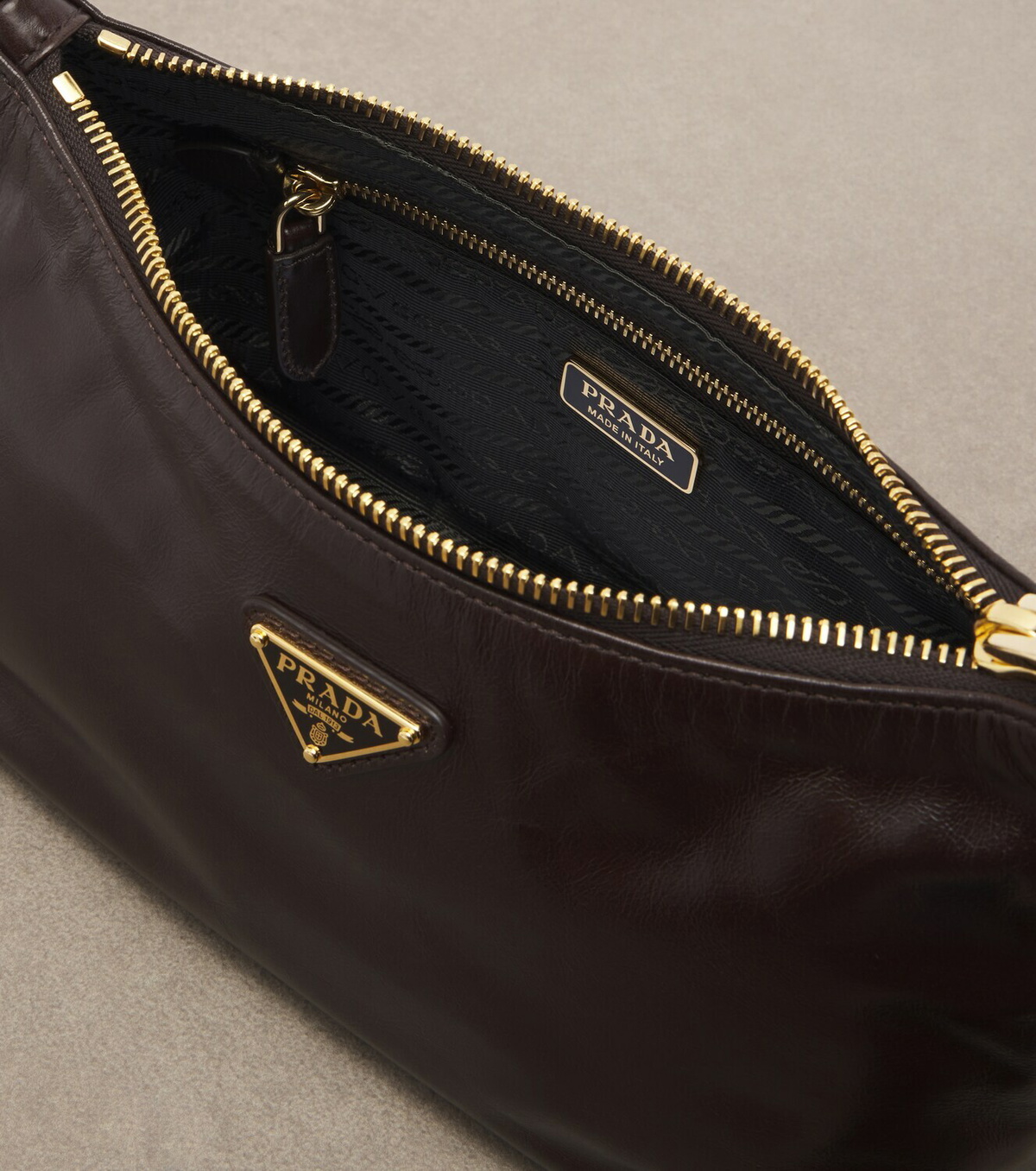 Prada Mini leather shoulder bag
