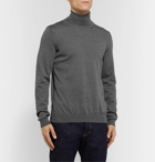 Hugo Boss - Slim-Fit Virgin Wool Rollneck Sweater - Gray