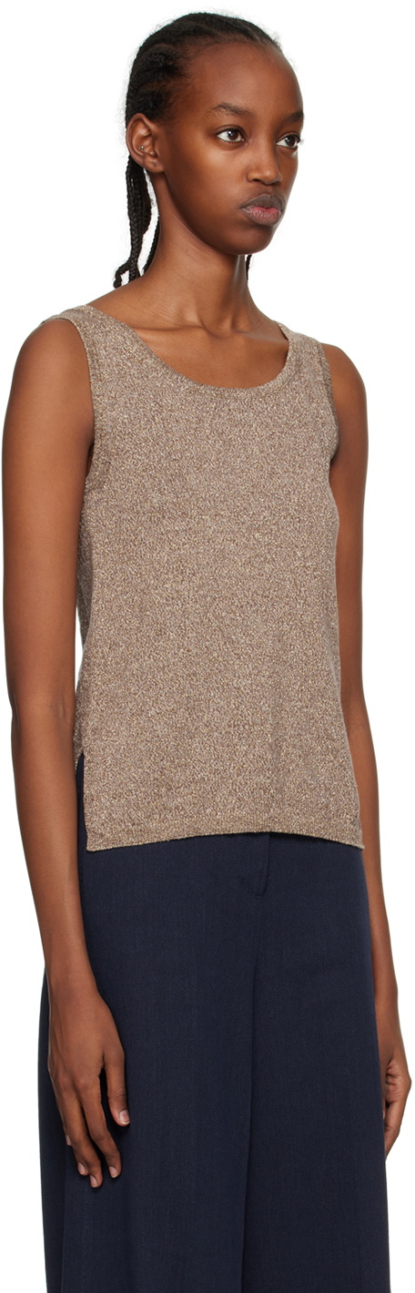 S Max Mara Brown Elica Tank Top