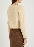 Isabel Marant étoile Rochelle Embroidered Wool-blend Cardigan Ecru