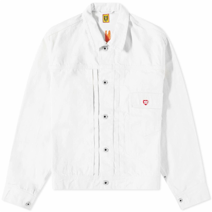 Photo: Human Made Men's Natural Denim Work Jacket in White
