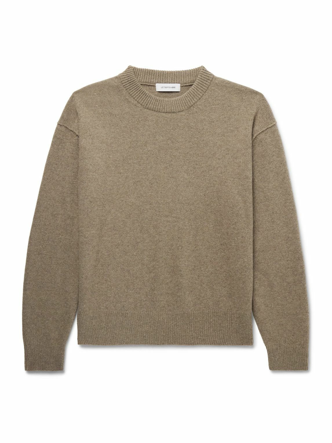 LE 17 SEPTEMBRE - Wool and Cashmere-Blend Sweater - Neutrals