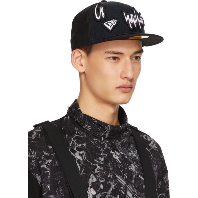 Yohji Yamamoto Black New Era Edition Removable Patches 59Fifty Cap