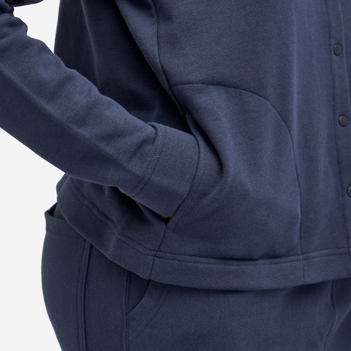 Snow Peak Women's Takibi Sweatshirt Cardigan in Navy