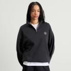 END. Slice Half Zip Sweat in Cinder Black