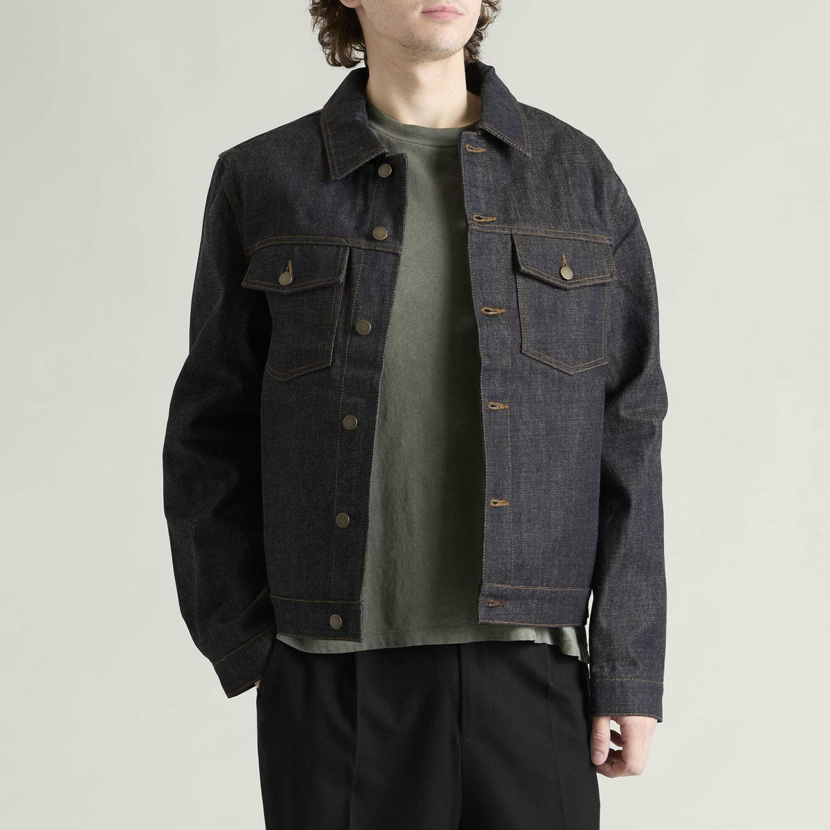 Entire Studios Men's Classic Jacket in Raw Indigo