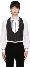 Saint Laurent Black Wool Vest