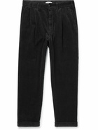 Alex Mill - Standard Straight-Leg Pleated Cotton-Corduroy Trousers - Black