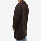 A.P.C. Men's Gaston Wool Overcoat in Marron Marl