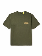 Moncler Genius - Salehe Bembury Logo-Print Cotton-Jersey T-Shirt - Green