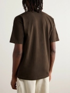 Stray Rats - Logo-Print Cotton-Jersey T-Shirt - Brown