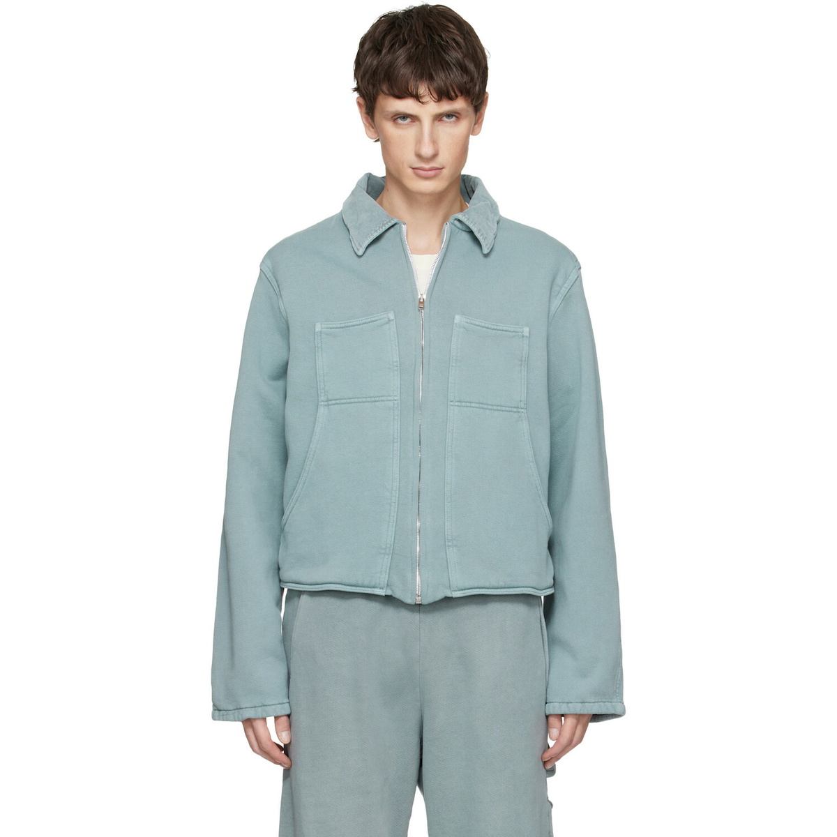 Les Tien Blue Heavyweight Utility Jacket