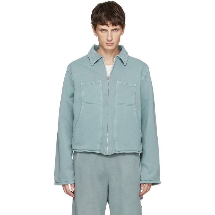 Photo: Les Tien Blue Heavyweight Utility Jacket