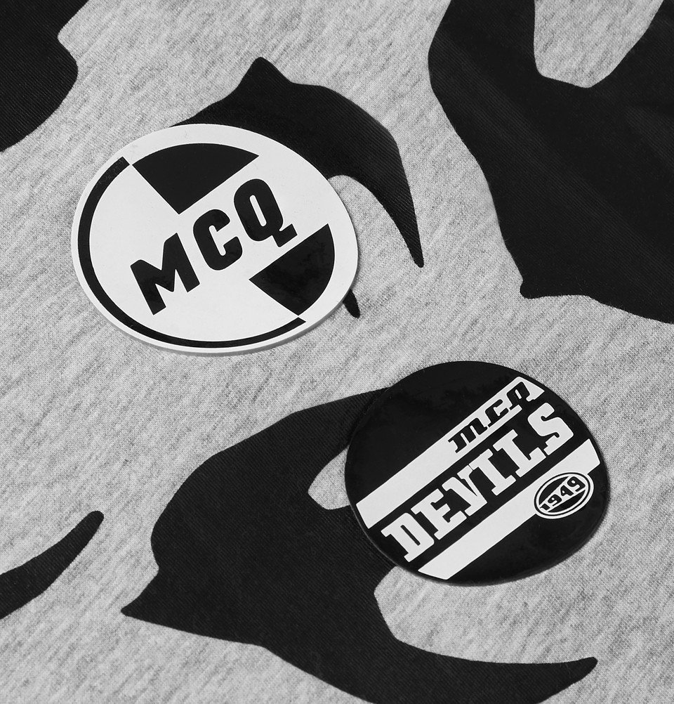 McQ Alexander McQueen - Oversized Logo-Appliquéd Printed