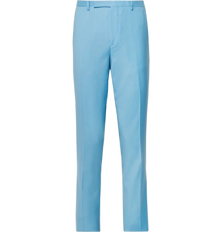 Photo: Paul Smith - Light-Blue A Suit To Travel In Slim-Fit Wool Suit Trousers - Light blue