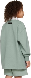 Essentials Kids Blue Button Polo