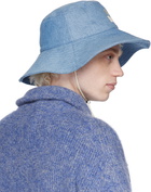 Isabel Marant Blue Delya Denim Hat