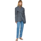 Y/Project Grey Twisted Blazer