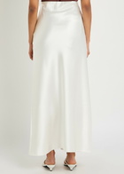 Skiim Satin Maxi Skirt Off White