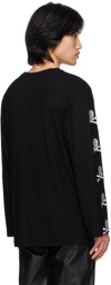 Youths in Balaclava Black Embroidered Long Sleeve T-Shirt