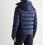 Moncler Grenoble - Camurac Logo-Appliquéd Colour-Block Quilted Shell Down Hooded Ski Jacket - Blue