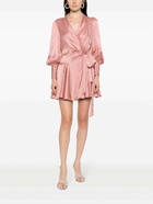 ZIMMERMANN - Silk Wrap Mini Dress