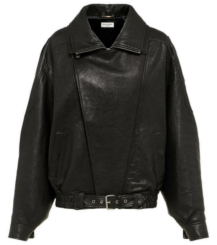 Photo: Saint Laurent Oversized leather blouson