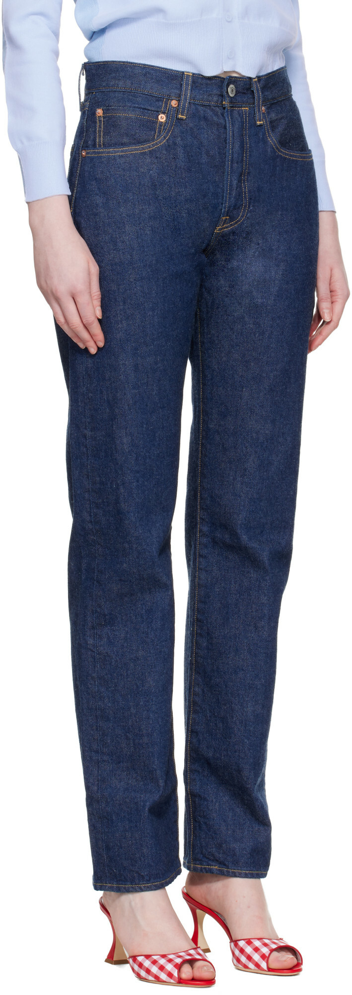 Levi's Navy '70s 501 Jeans