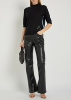 AN-Y1 Naples Funnel-neck Cashmere Jumper Black