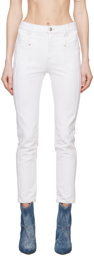 Isabel Marant White Straight-Leg Jeans