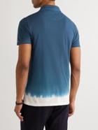 Altea - Dennis Dip-Dyed Cotton Polo Shirt - Blue