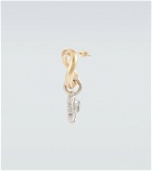 Maison Margiela - Embellished brass single earring